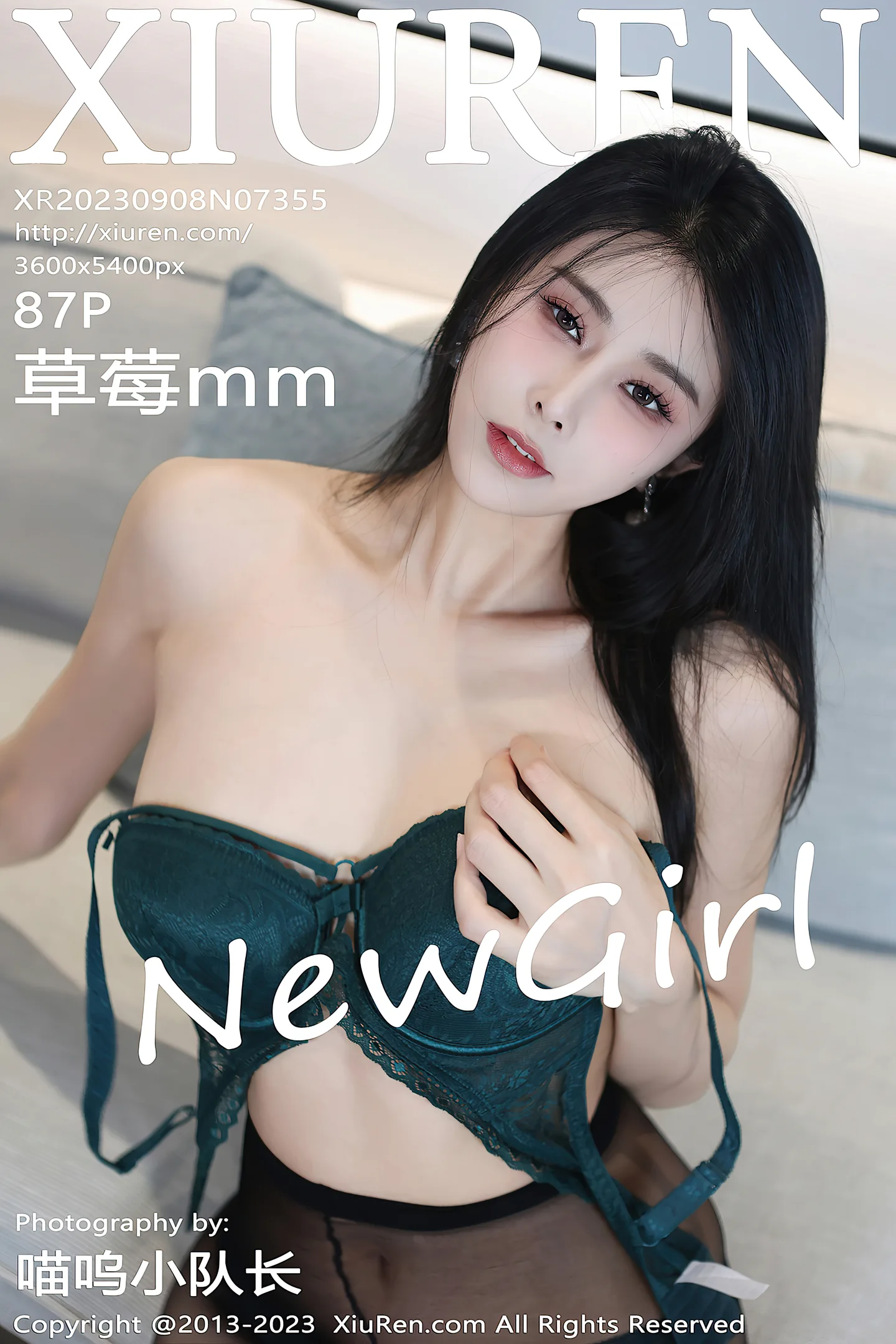 [XiuRen秀人网]No.7355_模特草莓mm性感黑色短款旗袍露暗绿色内衣秀曼妙身姿诱惑写真87P-秀人网 - XiuRen.Space